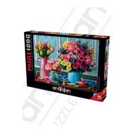 Anatolian 1130 Rengarenk Buketler 1000 Parça Puzzle