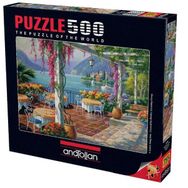 Anatolian 3578 Mor Salkımlı Teras 500 Parça Puzzle