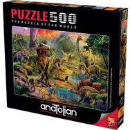 Anatolian Dinozor Krallığı-Landscape Of Dinosaurs 500 Parça Puzzle