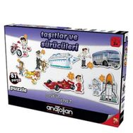 Anatolian Kırkpabuç Taşıtlar Sürücüler-Vehicle Eğitici Yapboz 87 Parça