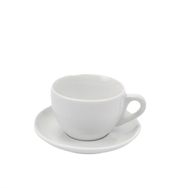 Ancap Verona Porselen Beyaz 260 ml Large Cappuccino Tabak ve Fincan Takımı
