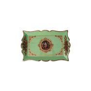 Ancel Ahşap Yeşil Eskitme 42.5x28 cm Tepsi