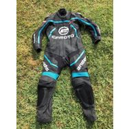 Andes Turkuaz Deri Tek Parca 2. El Motosiklet Tulumu