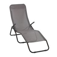 Andoutdoor Kahverengi Tumbona Katlanır Şezlong