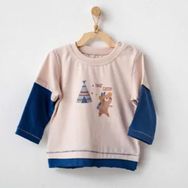 Andywawa AC21081 İndigo Bear Camp Bebek Tshırt