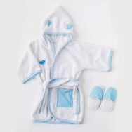 Andywawa AC21827RP Bayb Home Erkek Bebek Mavi Bornoz Takımı