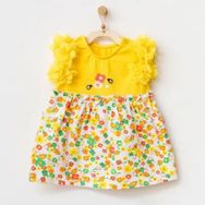 Andywawa AC21835R Sarı Hello Sunshine Bebek Elbise