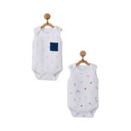 Andywawa AC22636 Beyaz 2'li Bebek Body