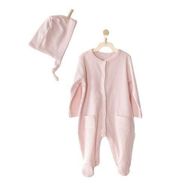 Andywawa AC23651 Pembe Bebek Şapkalı Tulum