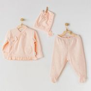 Andywawa AC24348 Somon Hiding Rabbits 3 Parça Bebe Zıbın Takımı