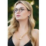 Angel Eyes AE-2164C5 Geometrik Leopar Çerçeveli Unisex Güneş Gözlüğü