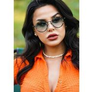 Angel Eyes AE2109C11 Yuvarlak Yeşil Çerçeveli Unisex Güneş Gözlüğü