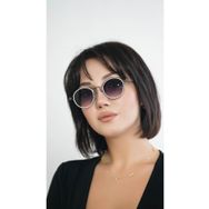 Angel Eyes AE2109C4 Yuvarlak Beyaz Kemik Çerçeve Unisex Güneş Gözlüğü