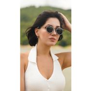 Angel Eyes AE2109C5 Yuvarlak Beyaz Çerçeveli Unisex Güneş Gözlüğü