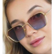 Angel Eyes YW-8056K Geometrik Gold Çerçeve Unisex Güneş Gözlüğü
