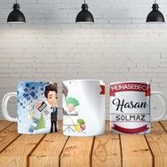 Angel Of Life Muhasebeci Erkek Kişiye Özel Baskılı Yeni Tasarım Sihirli Kupa Bardak
