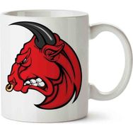 Angry Bull Head Bing Baskılı Kupa