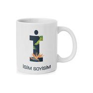 Anı Diyarı Kişiye Özel I Harfli Isim Yazılı Kupa Bardak