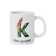 Anı Diyarı Kişiye Özel K Harfli Isim Yazılı Kupa Bardak
