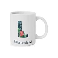 Anı Diyarı Kişiye Özel L Harfli Isim Yazılı Kupa Bardak