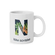 Anı Diyarı Kişiye Özel N Harfli Isim Yazılı Kupa Bardak