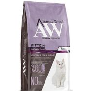 Animal World 15 kg Kitten Tavuklu Balıklı ve Karidesli Yavru Kedi Maması