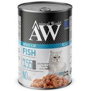 Animal World 415 gr Balıklı Yetişkin Kedi Konserve Maması