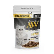 Animal World 80 gr Soslu Tavuk Etli Yetişkin Kedi Konservesi
