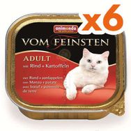 Animonda 83211 Vom Feinsten Sığır Eti ve Patatesli 100x6 gr Kedi Maması