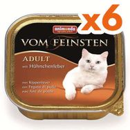 Animonda 83304 Vom Feinsten 100 grx6 Adet Tavuklu ve Ciğerli Kedi Konserve