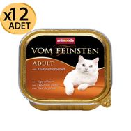 Animonda Vom Feinsten Tavuk Etli ve Ciğerli 12x100 gr Kedi Konserve
