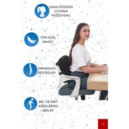 Ankaflex Siyah Visco Ortopedik Ofis Oto Koltuk Bel Yastığı