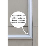 Ankara Kartonpiyer Dekoratif Boyanabilir Hazır Kesimli Çerçeve 2,5 cm 120 x 120 cm 1 Adet Duvar Çıtası