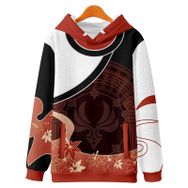 Aobiono Cosplay Kawaii B Anemo Figürü Çizgi Roman Erkek Sweatshirt