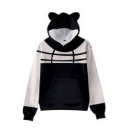 Aobiono Cosplay Kawaii C 3D Çizgi Roman Erkek Sweatshirt