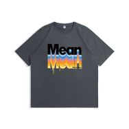 Aobiono Vintage Preppy Y2K Grunge Emo 2000'ler Bol Gri Unisex T-shirt