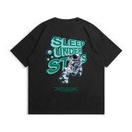 Aobiono Vintage Preppy Y2K Sokak Giyim Grunge Siyah Unisex T-shirt