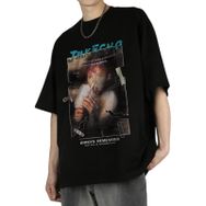 Aobiono Y2K Vintage Gotik Old School Grunge Emo Hip Hop Urban Siyah Unisex T-shirt