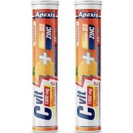 Apexis Vitamin C 1000 mg Vitamin D3 Zinc 2x20 Efervesan Tablet