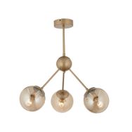 Aplika Meyo 3'lü Eskitme Bal Camlı Modern Avize
