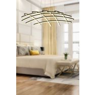 Apliqa 12150-92W-BL Brian Mat Siyah Boyalı Ledli Avize