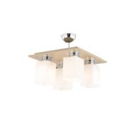 Apliqa 3337-04-CF Atlas 4'lü Kahve Kare Avize
