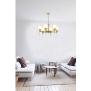 Apliqa 3421-06-FR Goldie 6'lı Eskitme Avize