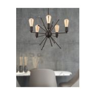 Apliqa 3534-05-BL Novak 5'li Siyah Salon Avize