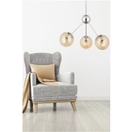 Apliqa 3546-03-CH Meyo 3'lü Krom Avize