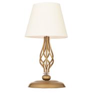 Apliqa 3596-1M-FR-WH Lupin Beyaz Şapkalı Eskitme Abajur