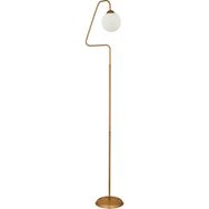 Apliqa 3624-1L-FR Seül Beyaz Camlı Eskitme Modern Salon Lambader