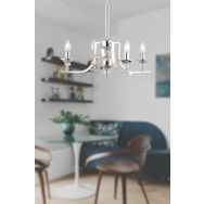 Apliqa 3694-04-CH Erza 4lü Krom Modern Salon Avize