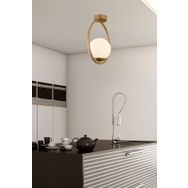 Apliqa 3757-01-FR Lifos 1'li Eskitme Boyalı Plafonyer Avize