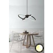 Apliqa 3760-01-BL Cassiel Sarkıt 54 Watt Led Avize